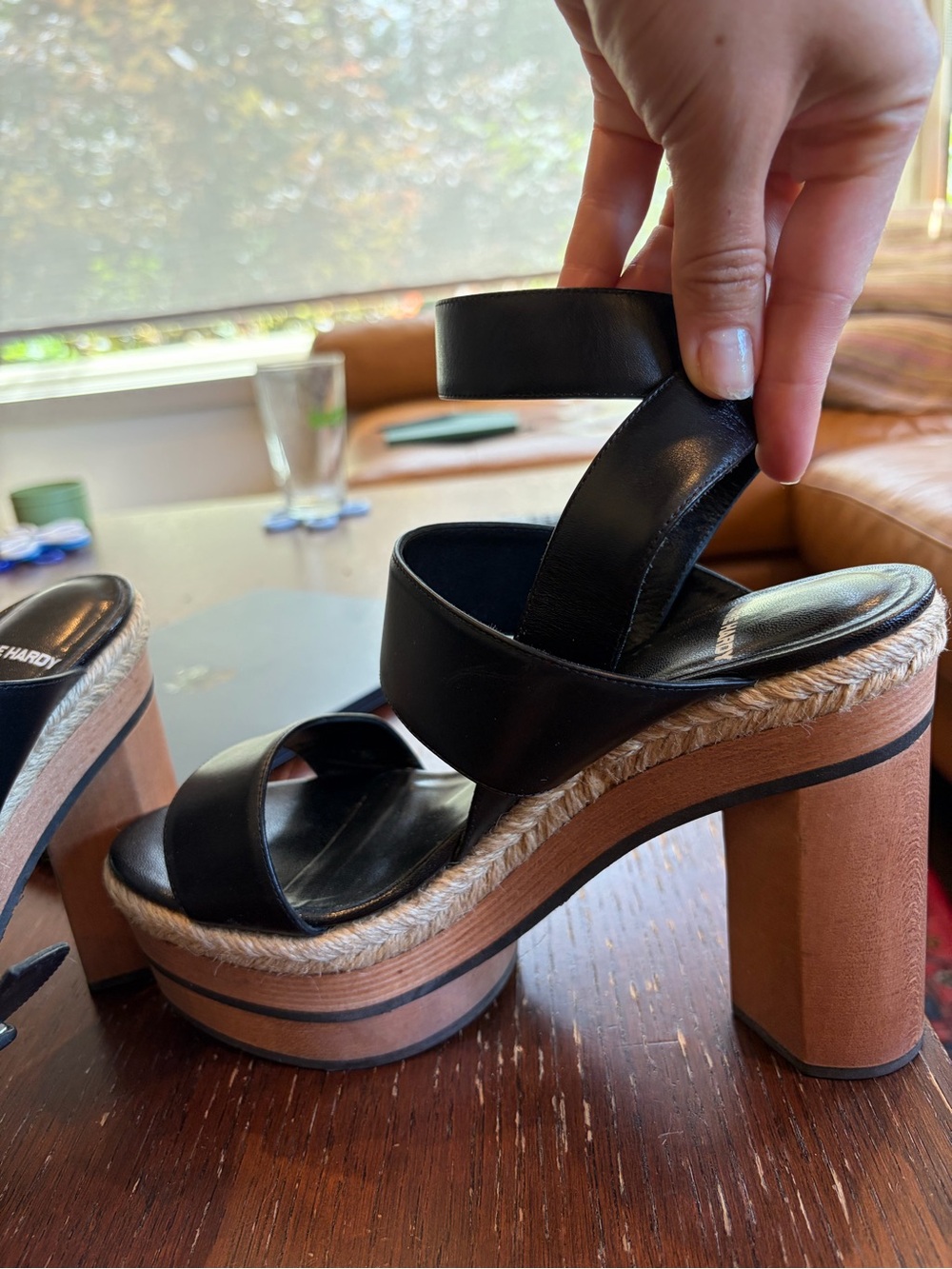 Pierre Hardy Black Platform Espadrille Sandals - Women size 38